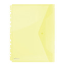Kileümbrik trukiga A4 köidetav, Donau, kollane, 200 mic PP plast