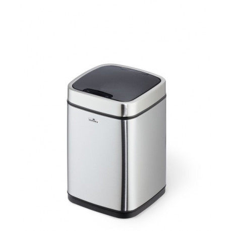 Prügikast Durable NO TOUCH 6L, automaatkaanega, roostevaba, 210 x 315 x 210 mm