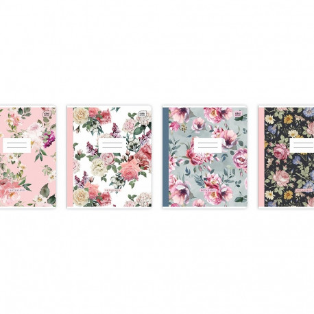 Kaustik 165x208 60 lehte, 5x5ruut, BOTANIQUE assortii Interdruk