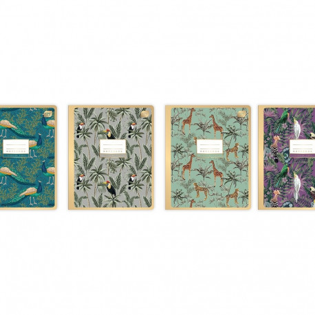 Kaustik 165x208 48 lehte, 5x5ruut, METALLIC GOLD assortii Interdruk