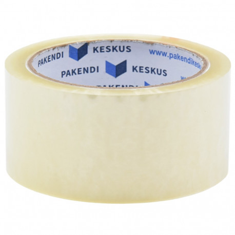 Pakketeip, PP, 48mmx66m, läbipaistev, akrüülliimiga, 43 mic