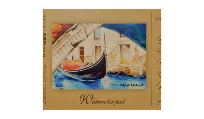 Akvarelliplokk A3 , 10lehte, 200gsm, Gold SMLT