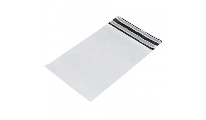 Kilest postiümbrik 24x35+4cm topelt liimiriba, must-valge, 100tk/pk