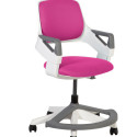 Töötool ROOKEE lastele, 13487 roosa polster, kasvule 110-160cm, reg. seljatoe kõrgus, istme sügavus;