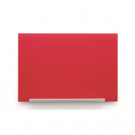 Klaastahvel NOBO Impression Pro Widescreen Glass Red 45" 1000x560mm punane, kaasas marker, 2 klaasta