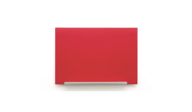 Klaastahvel NOBO Impression Pro Widescreen Glass Red 45" 1000x560mm punane, kaasas marker, 2 klaasta