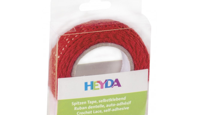 Puuvillane pits 15mmx2m, punane, Heyda