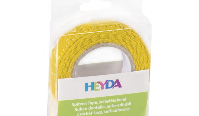 Puuvillane pits 15mmx2m, kollane, Heyda