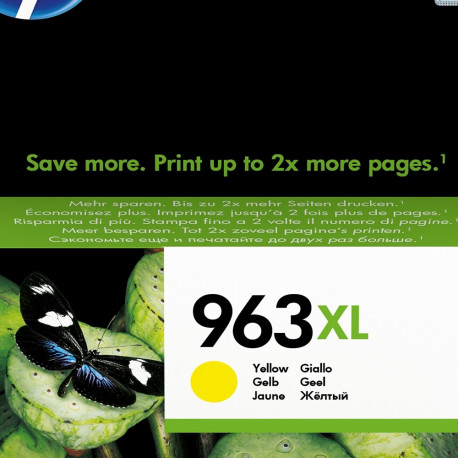 Tint HP 3JA29AE 963XL Yellow/ kollane High Yield suuremahuline 22.92ml 1600lk OfficeJet Pro 9010 901