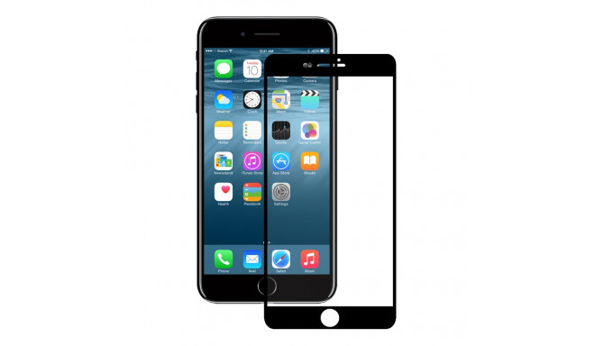 Ekraani kaitseklaas Eiger 3D Fullscreen Glass 9H iPhone 8Plus/7Plus/6Plus, servast servani, musta ää
