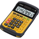 Lauakalkulaator Casio WM-320MT, väike, kollane, niiskuse- ja tolmukindel IP54, 12 kohaline, tax, Cas