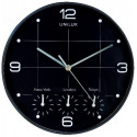 Seinakell UNILUX OnTime, 4 erinevat ajatsooni; must; D-30,5cm/koos patareiga