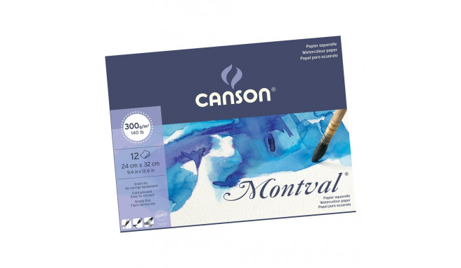 Akvarellplokk Montval A4/300g 12lehte