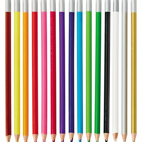 Värvipliiats Lekolar kolmekandiline, täiendkomplekt, roosa, 12 tk