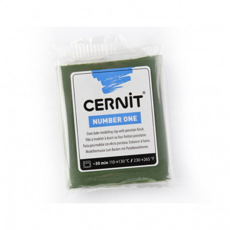 Polümeersavi Cernit No.1 56g 645 olive -oliiviroheline