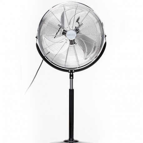 Ventilaator põrandale 45cm Camry CR7307 - 180W, 3 kiirust, kõrgus reguleeritav, must/roostevaba tera