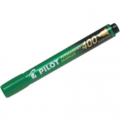 Marker permanent Pilot 400 - FINE 4 mm lõigatud otsaga - roheline