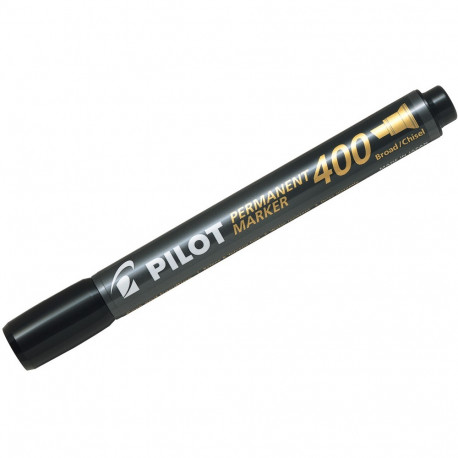 Marker permanent Pilot 400 - FINE 4 mm lõigatud otsaga - must õlibaasil tint