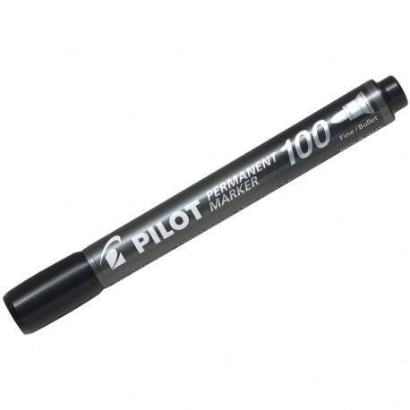 Marker permanent Pilot 100 - FINE 1 mm koonusotsaga - must õlibaasil tint