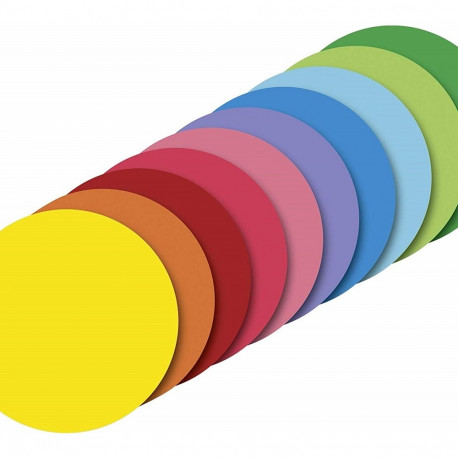 Origami paber ümar 15cm 10värvi x10lehte pakis , 80g/m2, Heyda