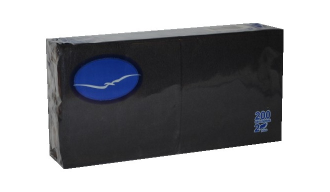 Salvrätik 24x24cm 200tk/pk 2-kihiline (must)