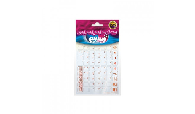 Klaviatuurikleebis läbip/punane EK universaalne (sülearvutile/lauaarvutile) KB-EE-UNI01CLRRED