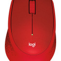Logitech wireless mouse M330 Silent Plus, red
