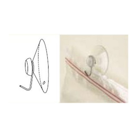 HL raami riputamiseks metallist konksuga iminapp 7033, D-42mm, läbipaistev/ paar (2tk)