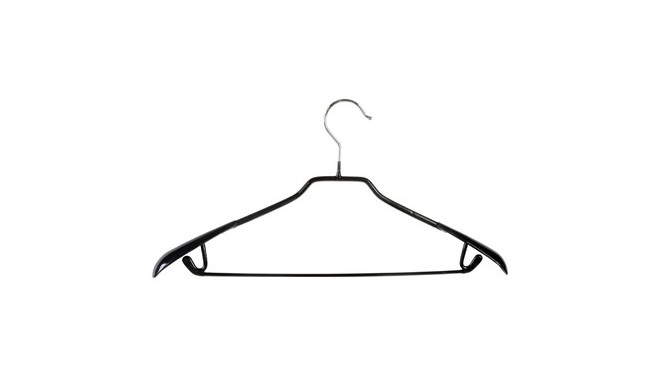 Riidepuu 63051, metall, mittelibisev kummine PVC kate, kitsas / must