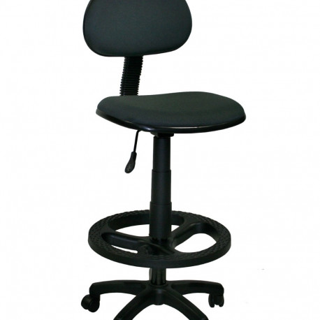 Kassatool BIELLA jalaringiga, 0486, istme K 60-72cm , ratastega / max 120kg / hall kangas+ must