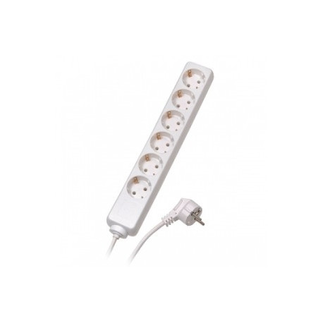 Pikendusjuhe 3 meetrit 6 pesa,VALGE, maandusega, Acuma