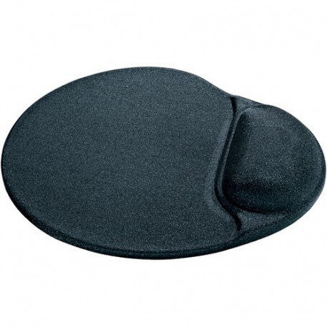 Hiirepadi randmetoega MP-906-B / tekstiilkate must (lycra), geeliga randmetugi, kummipõhi