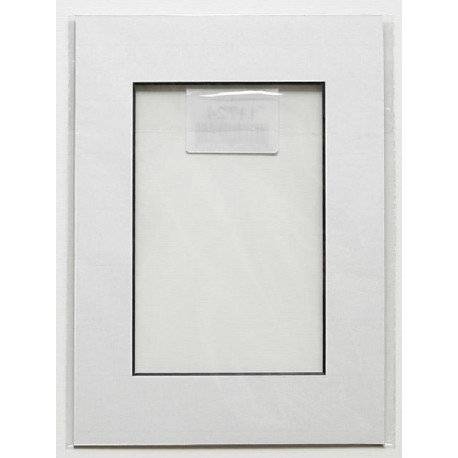 Paspartuu 15x20 (sisemõõt 9x14)  valge, must siseäär