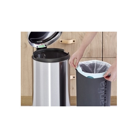 Prügikast 30L, Brabantia, NewIcon pedaaliga, K67,9cm,L-29,3xS-38cm/ Matt Steel FPP, matt teras