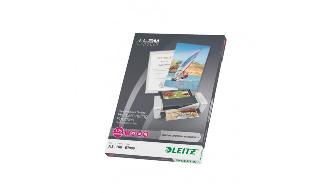 Lamineerimistaskud Leitz UDT A3, 125mic, 100tk