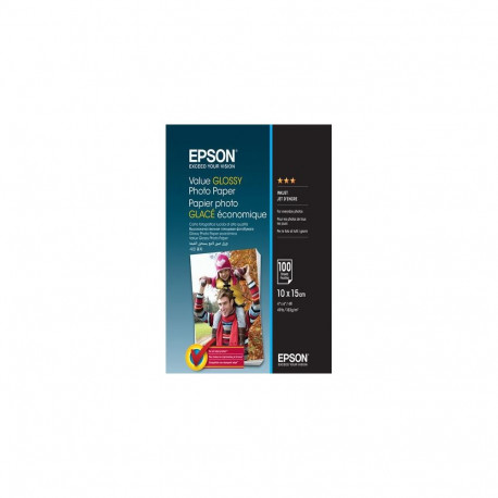 Epson Value Glossy Photo Paper - 10x15cm - 100 sheets