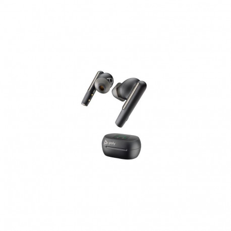 HP Poly Voyager Free 60+M UC Carbon Black Earbuds +BT700 USB-C Adapter +Touchscreen Charge Case