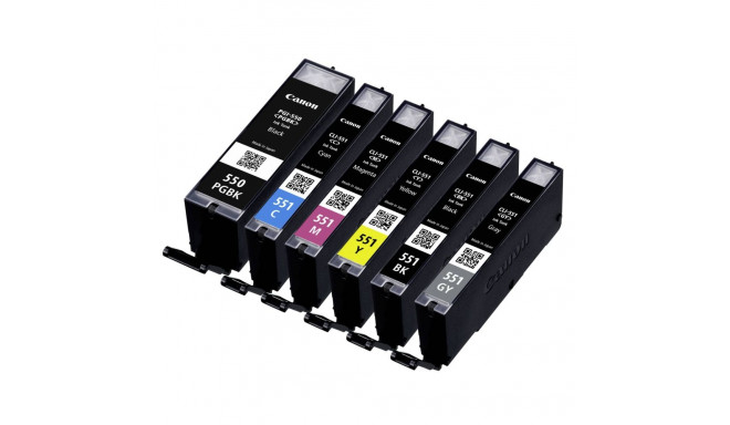 Canon Ink PGI-550 CLI-551 PGI550 CLI551 mitmepakk (6496B005)