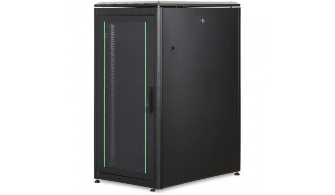"DIGITUS Netzwerkschrank Unique 22HE 1164x600x800mm schwarz (Speditionsversand)"