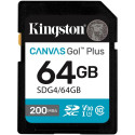 "CARD KINGSTON 64GB XC Canvas Go Plus Gen4 200MB/s C10 UHS-I U3 V30"