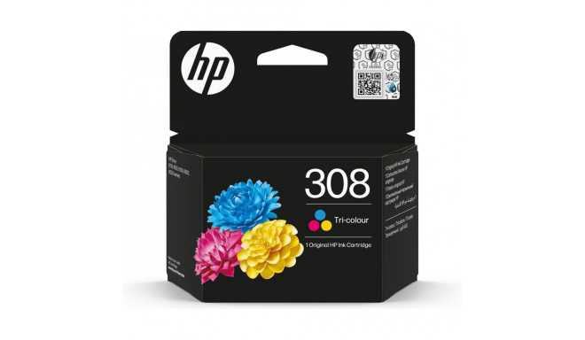 "HP 308 Tri-color Original Ink Cartridge"
