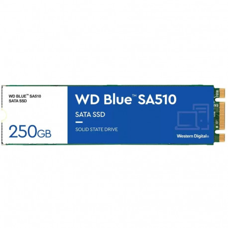 "M.2 WD Blue SA510 SSD 250GB M.2 2280 SATA III 6Gb/s internal single-packed"