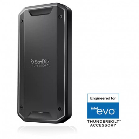 "SANDISK Professional Pro G40 4TB Thunderbolt 3 40Gbps USB-C 10Gbps Ultra-rugged IP68 dust/water res