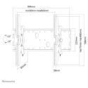 "Neomounts Wandhalter, neigbar, für Flachbild-Fernseher bis 85"" (216 cm) 100KG PLASMA-W200BLACK"