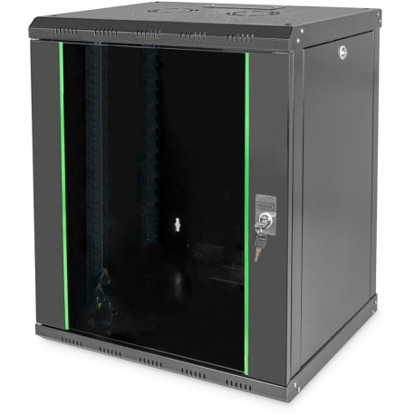 "DIGITUS Wandgehäuse Unique 12HE 643x600x450mm schwarz"