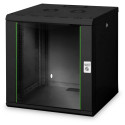 "Digitus Wandgehäuse 19"" 12HE 643x600x600mm, Farbe Schwarz (RAL 9005)"