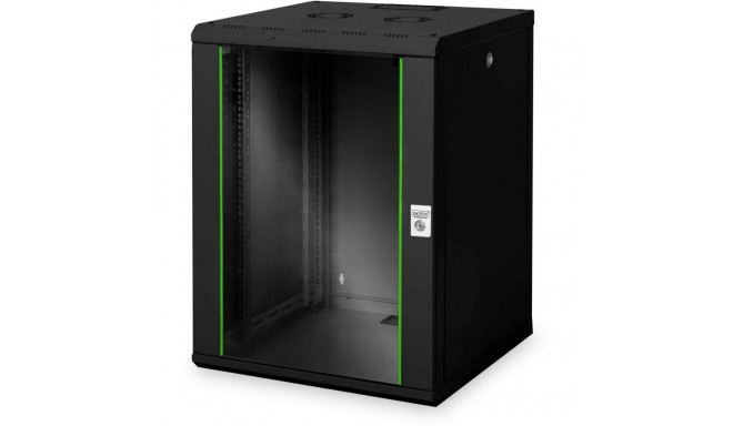 "DIGITUS Wandgehäuse Unique 16HE 820x600x600mm schwarz (Speditionsversand)"