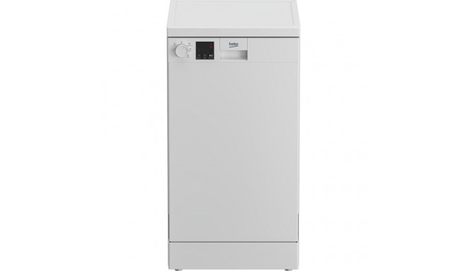 BEKO Free standing Dishwasher DVS05024W, Energy class E (old A++), 45 cm, 5 programs, White