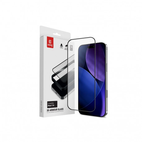 Crong 3D Armour Glass - Szkło hartowane iPhone Air + ramka instalacyjna