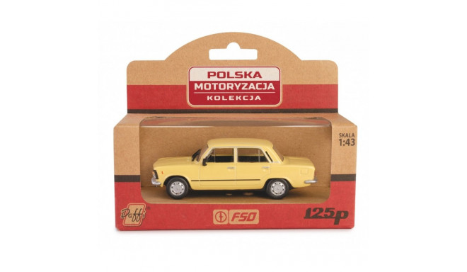 Vehicle Fiat 125p yellow